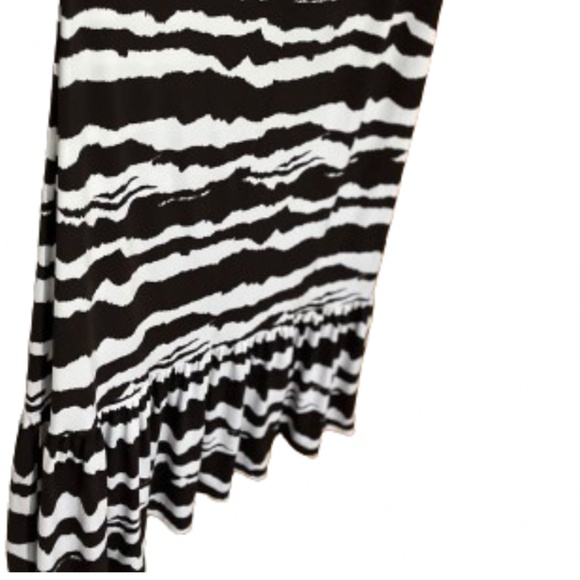 Michael Kors Women's Zebra Print Keyhole Halter Maxi Summer Dress Sz-XL - Picture 7 of 9